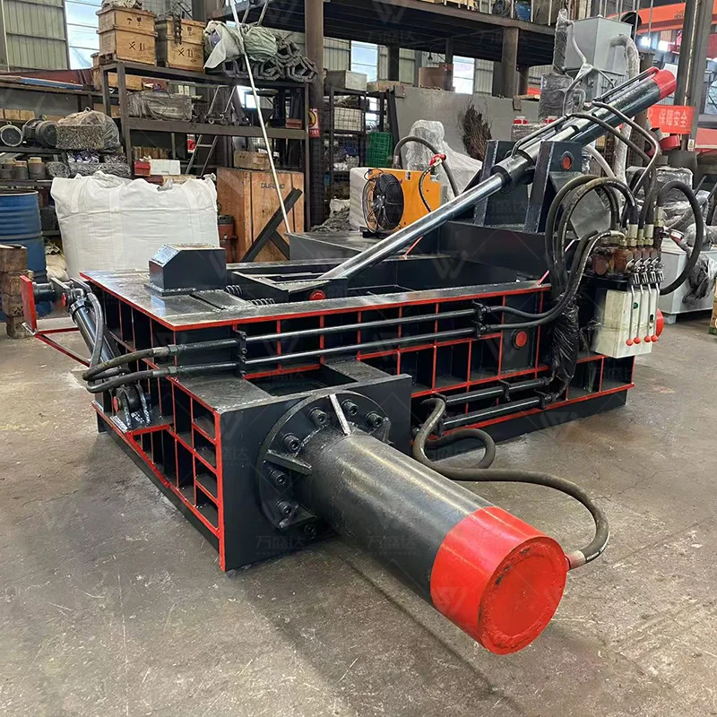 High Efficiency Metal Briquetting Press for Scrap Metal Magnetic Strip Baler Compactor Machine Custom