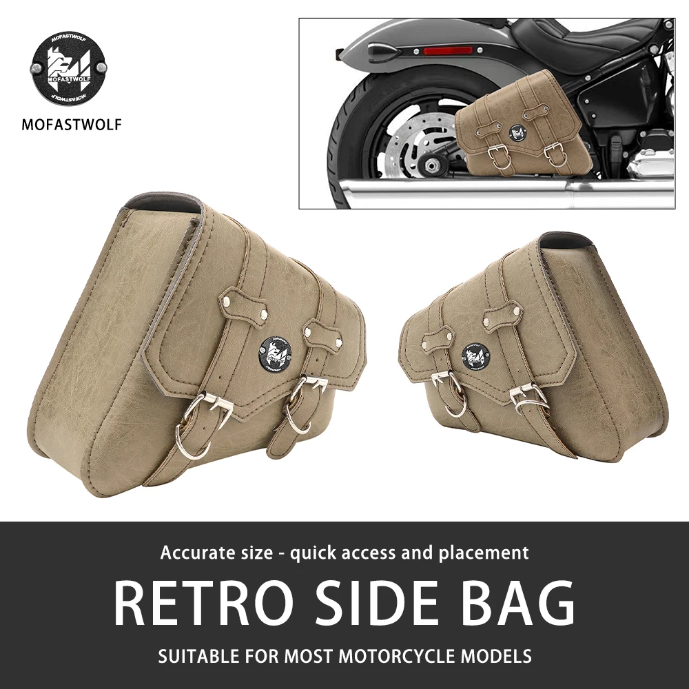For Harley XL883 Motorcycle Modification Hard Man 1200 Breaker Street Patrol Universal Bag Side Bag Small Hanging Bag