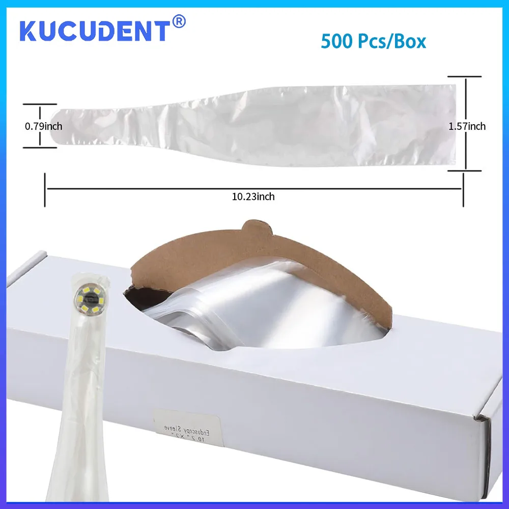 

KUCUDENT 500 шт./кор. одноразовая стоматологическая внутриротовая камера, защитные рукава, чехлы-футляры, эндоскопическая пленка, ручка, рукав для стоматологии