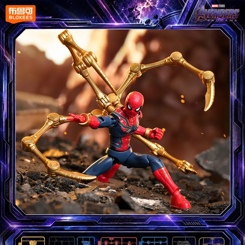 BLOKEES Spider-Man: Brand New Day ‌ Gwen Stacy Venom ‌ Doctor Octopus Miles Morales Hulk Anime-Figur Modell Blind Box Spielzeug Geschenke – Detail 3