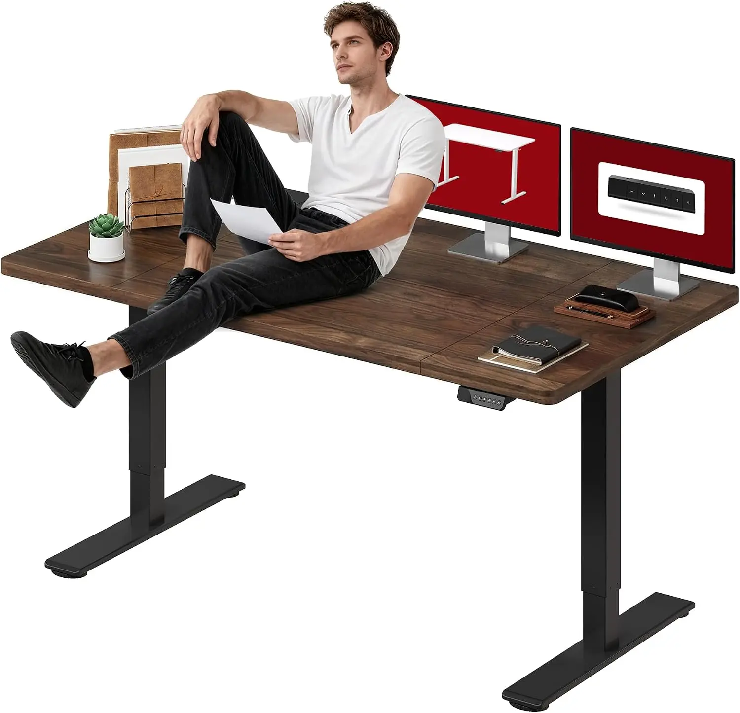 Large Dual Motor 71 X 32 Standing Desk Height Adjustable