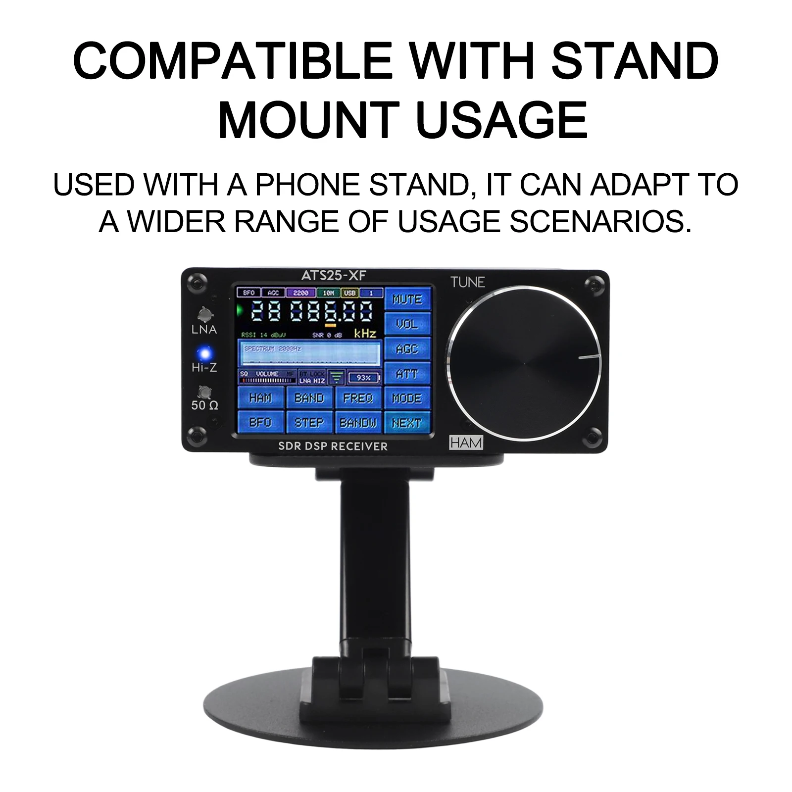 Camping Radio Travel Companion 11.5*10.5*5 Full-Band Receiver Digital Decoding Chip Radio 2.8-inch TFT LCD Screen