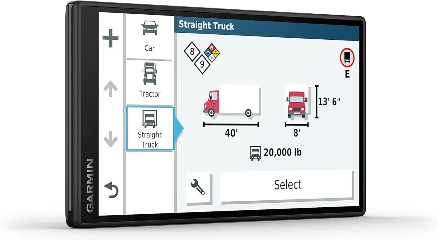 Dezl OTR500, 5.5-inch GPS Truck Navigator, Custom Truck Routing and Load-to-Dock Guidance, 010-02603-00