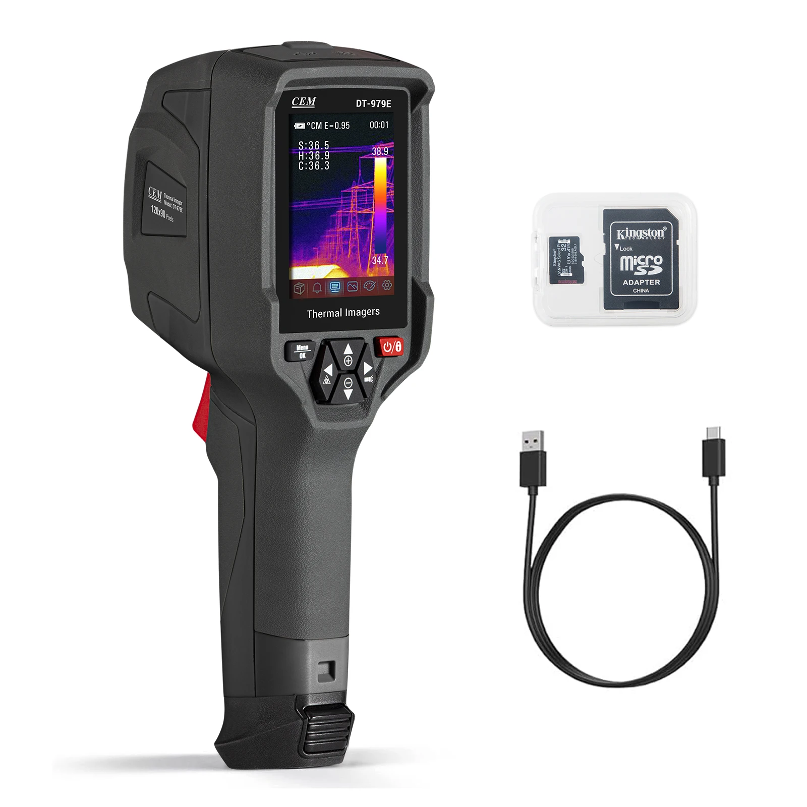 

High-Speed Industrial Thermal Camera with Automated Modes 25Hz Image Frequency Automatic Shutdown Power Management