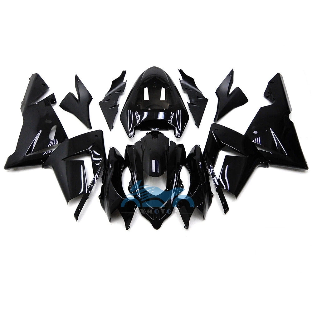 Bright Black High Quality Injection Motorcycle Fairing Kit for Kawasaki Ninja ZX 10R 2004 2005 fairings ninja ZX-10R zx10r 04 05