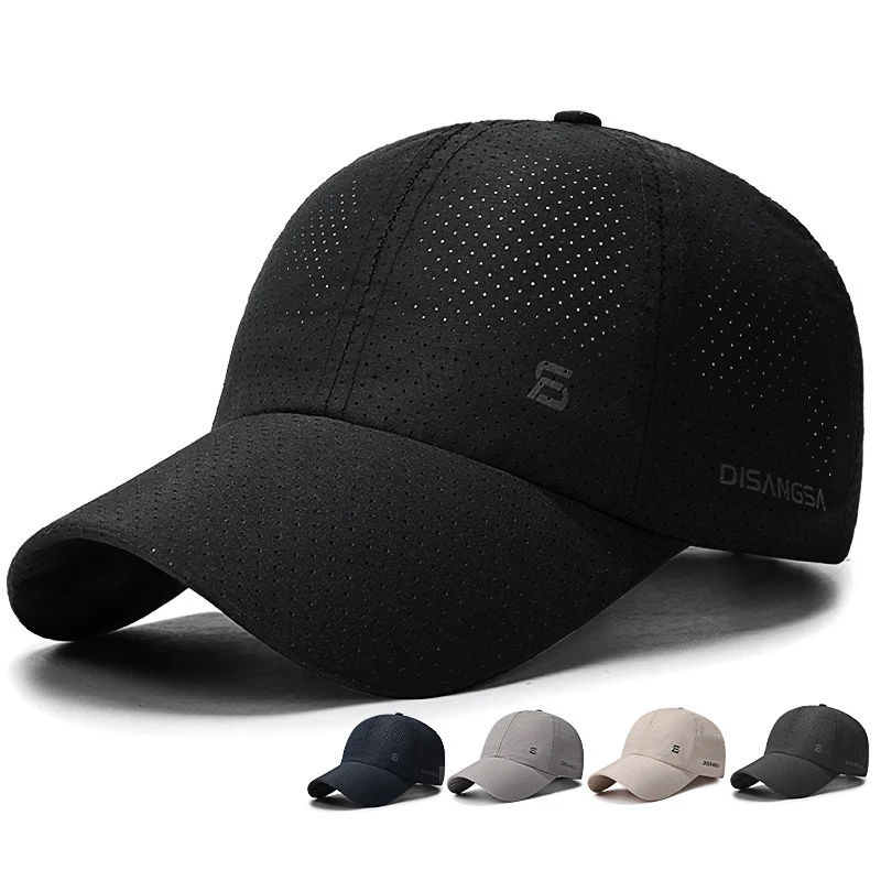 Boné de Corrida com Design Original, Fino, de Secagem Rápida, Respirável, com Aba Curva, para Atividades ao Ar Livre, Proteção Solar Masculina, Verão, Pesca, Boné de Beisebol