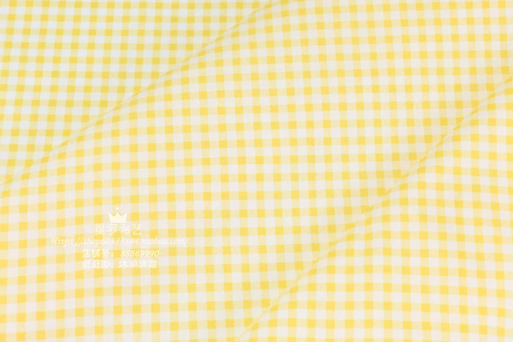 160*50cm 5MM/3MM Sunshine Grid Printed Twill Cotton Fabric For DIY Children\'s Wear Cloth Make Bedding Quilting Tecido Girl Dress