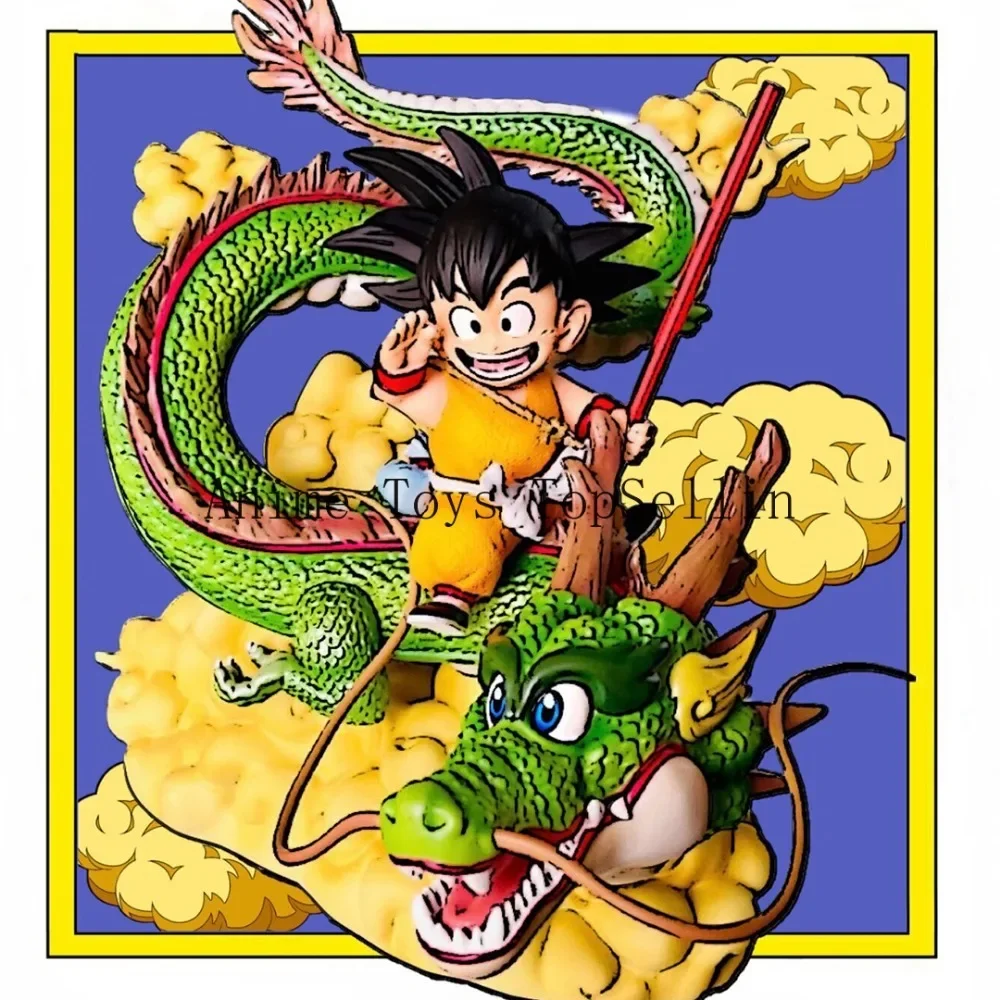 15cm Anime Dragon Ball Figure Goku and Dragon Figure PVC Action Figures Collection Model Toys Gifts