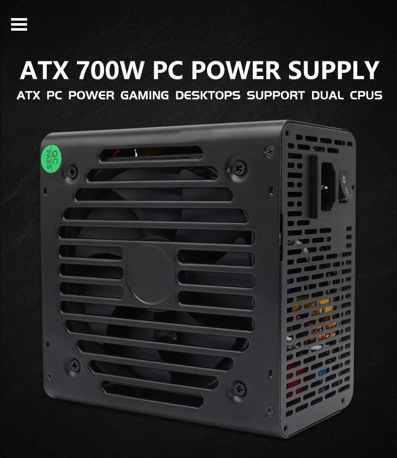700w Vollständig Modulare ATX Gaming Netzteil-80Plus Gold Zertifiziert-Ideal für High-Performance Gaming desktops – Detail 8