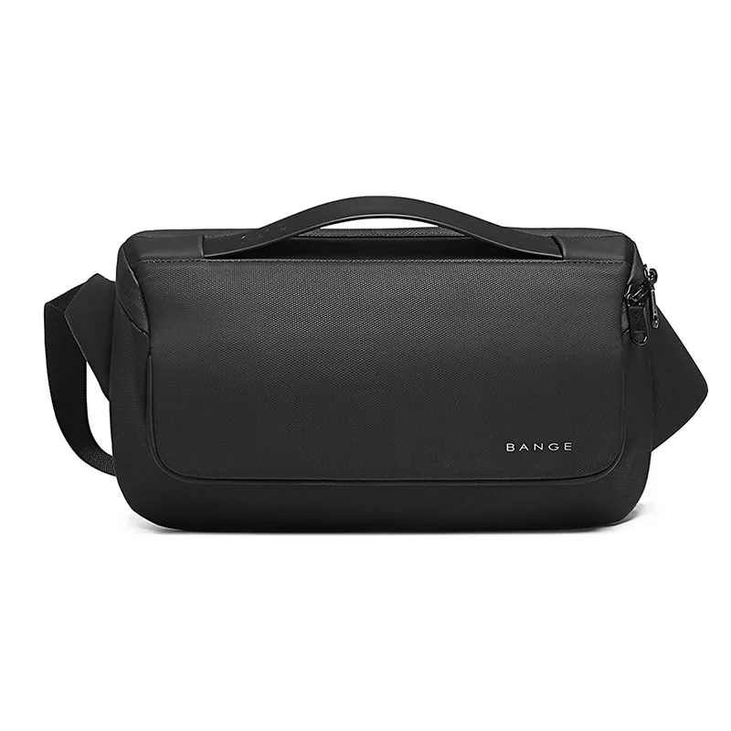 BANGE Borsa da petto da uomo di grande capacità Pochette da viaggio multifunzionale Porta messenger Borsa casual Antifurto Confezione impermeabile antimacchia