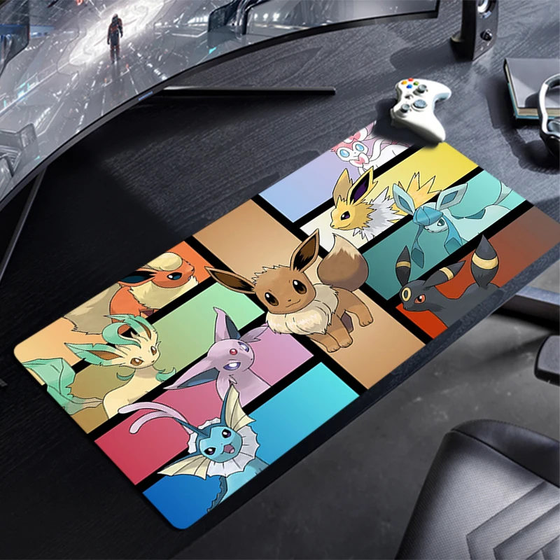 P-Pikachus Mouse Pad Gamer Large XXL Keyboard Desk Mouse Mat Carpet Rubber Tapis Souris Gaming Notbook durable Mousepad