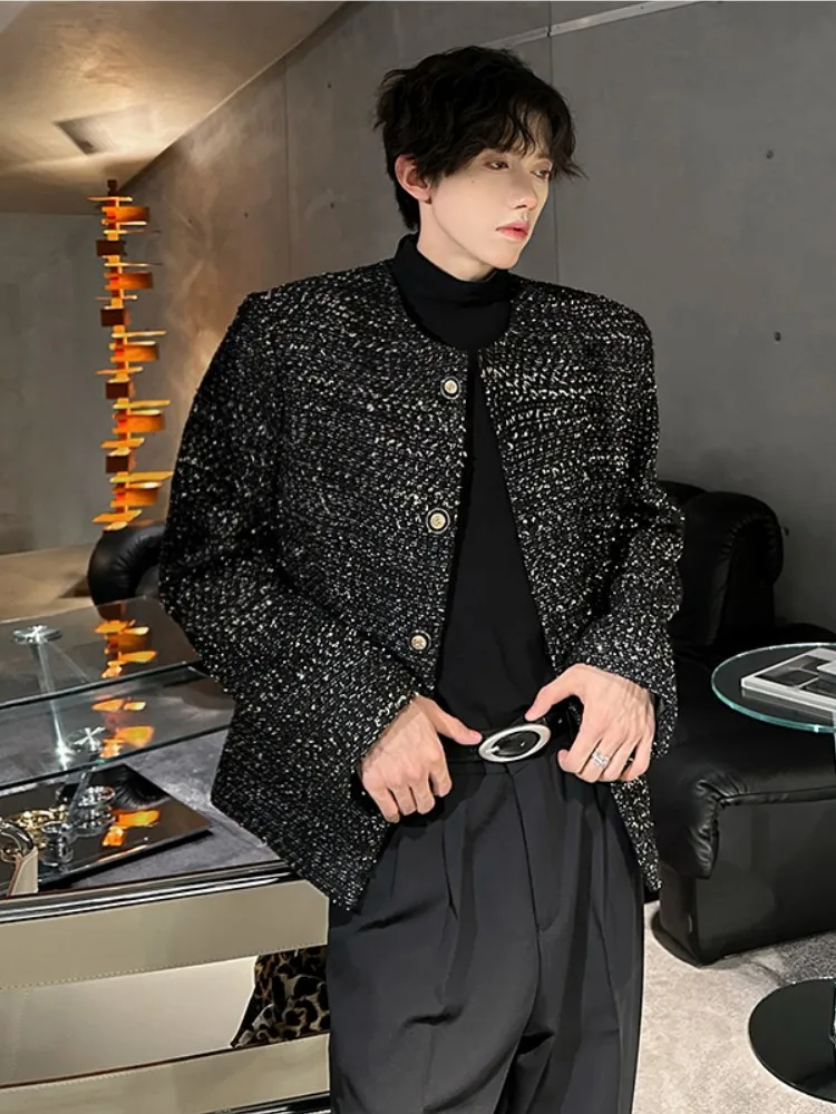 

Мужское шерстяное пальто с подплечниками, осенне-зимнее, повседневное, свободного кроя, в современном стиле, малый размер