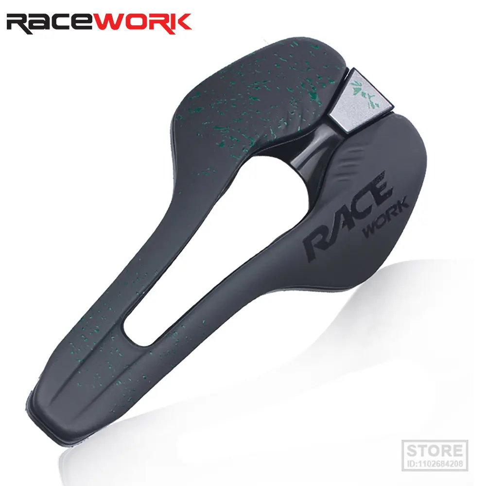 

RACEWORK Road Bike Saddle Ultralight vtt Racing Seat Wave Bicycle For Men Soft Comfortable MTB Cycling Accessories