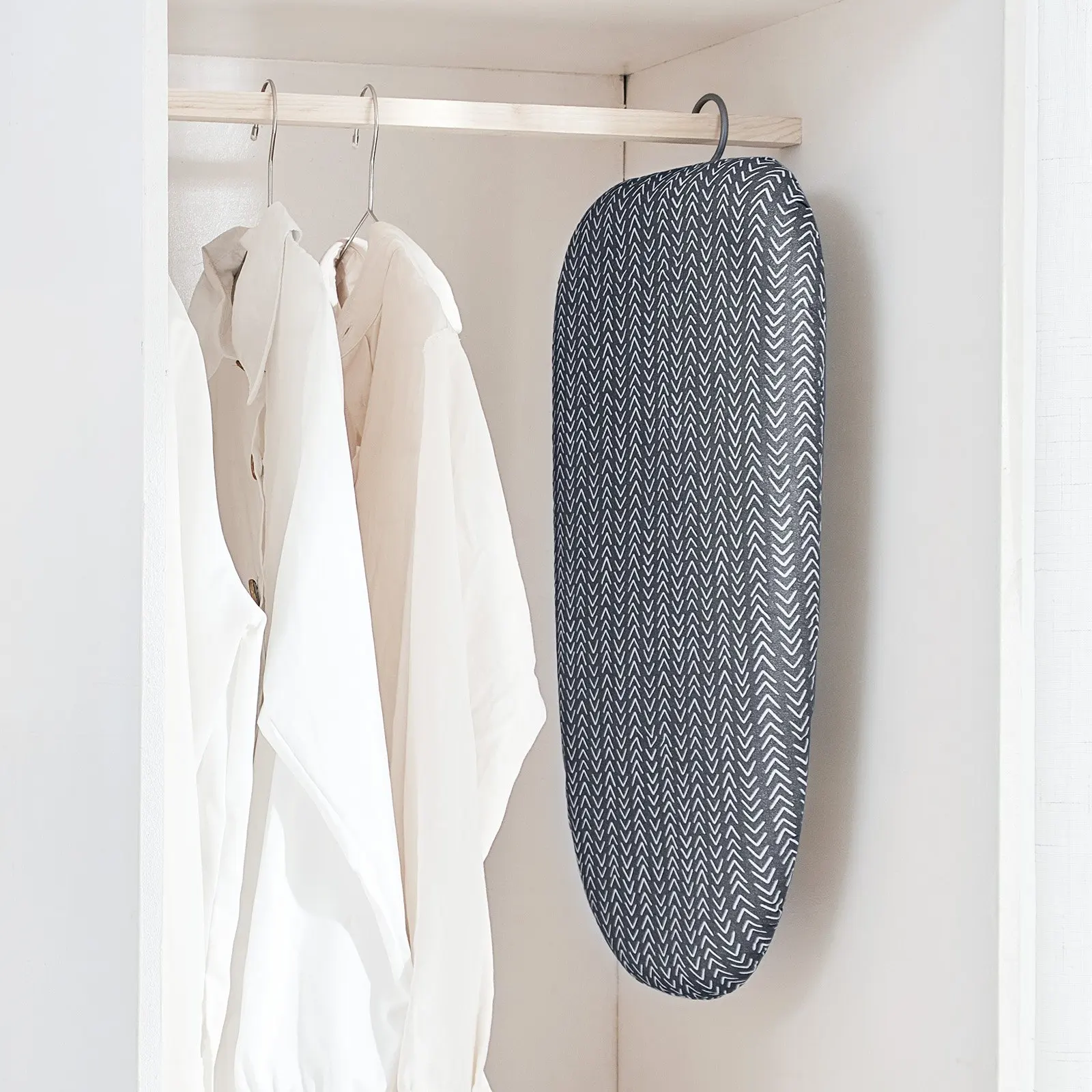 Tisch-Bügelbrett 23,4 x 14,4, kleines Bügelbrett mit hitzebeständigem Bezug und Baumwollbezug, Mini-Bügelbrett mit 7 mm