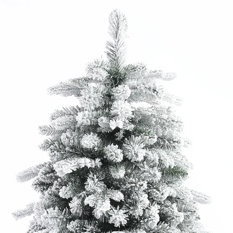 180cm Wholesale Luxury Snow white Flocking Christmas Tree