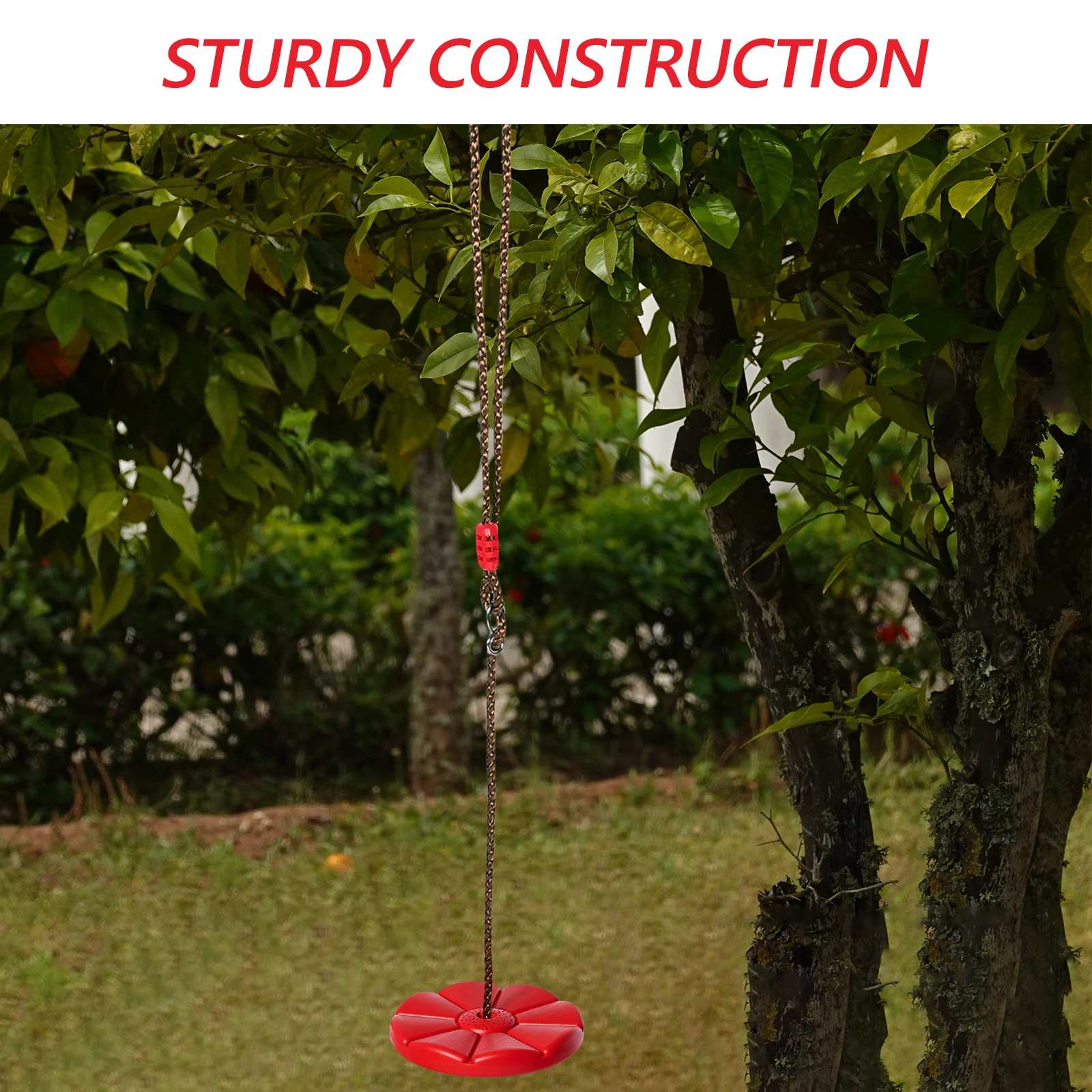 ปรับความสูงเด็ก Swing เก้าอี้หนากลีบออกแบบกลางแจ้ง Backyard Garden น้ําหนักเบา Play อุปกรณ์สําหรับภายนอก