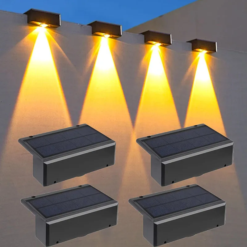 Waterproof Outdoor LED Wall Light Solar Wall Washing Lamp Courtyard Lamp Decorative Balcony Garden