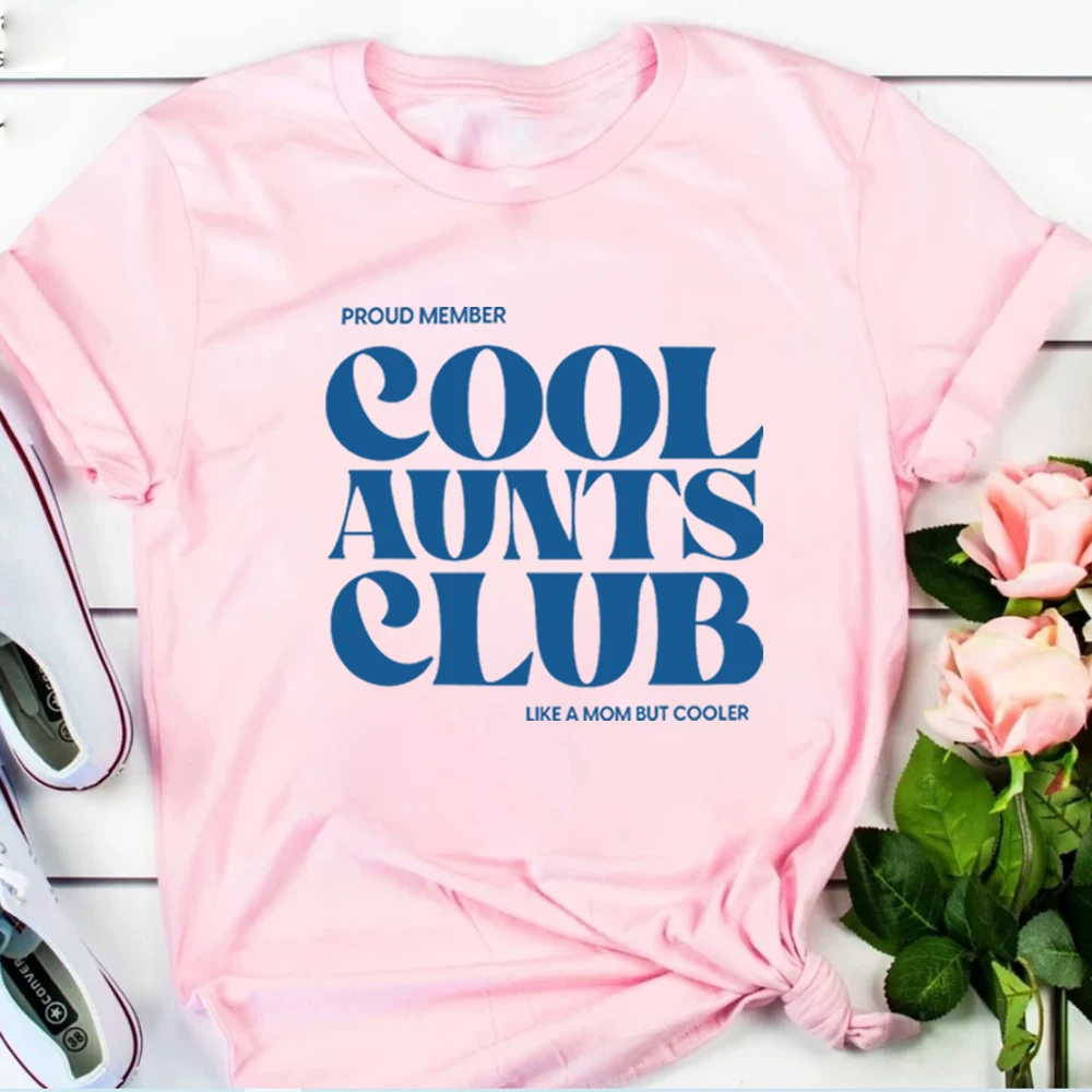 Cool Aunts Club Graphic T Shirts Cool Aunt Shirts Cool Aunts Club Promoted To Aunt Shirts Future Aunt Gifts Women Clothing