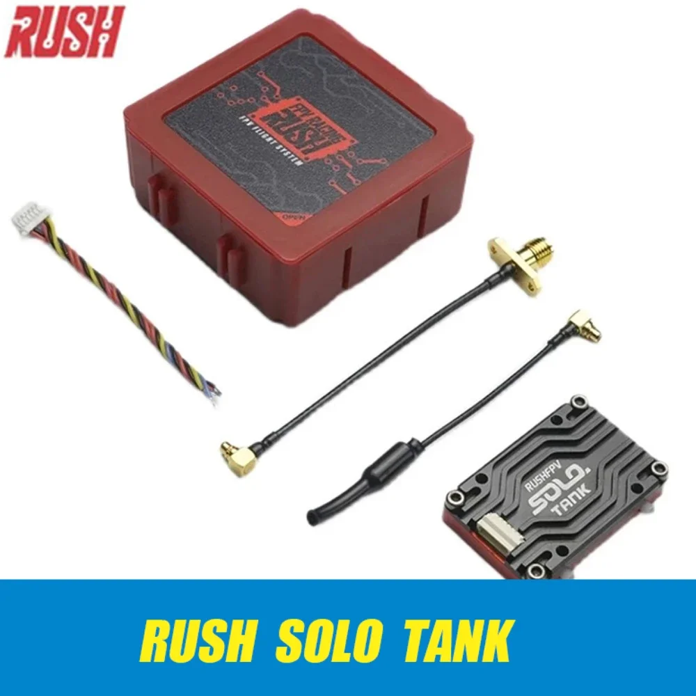 RUSH Solo Tank 5.8G VTX Video Transmitter CNC shell 1.6W High Power Built-in Microphone Heat Dissipation Structure For RC FPV