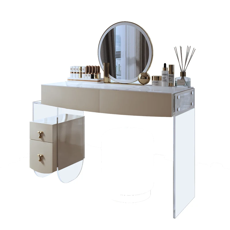

Bedroom storage makeup integrated cabinet acrylic makeup table