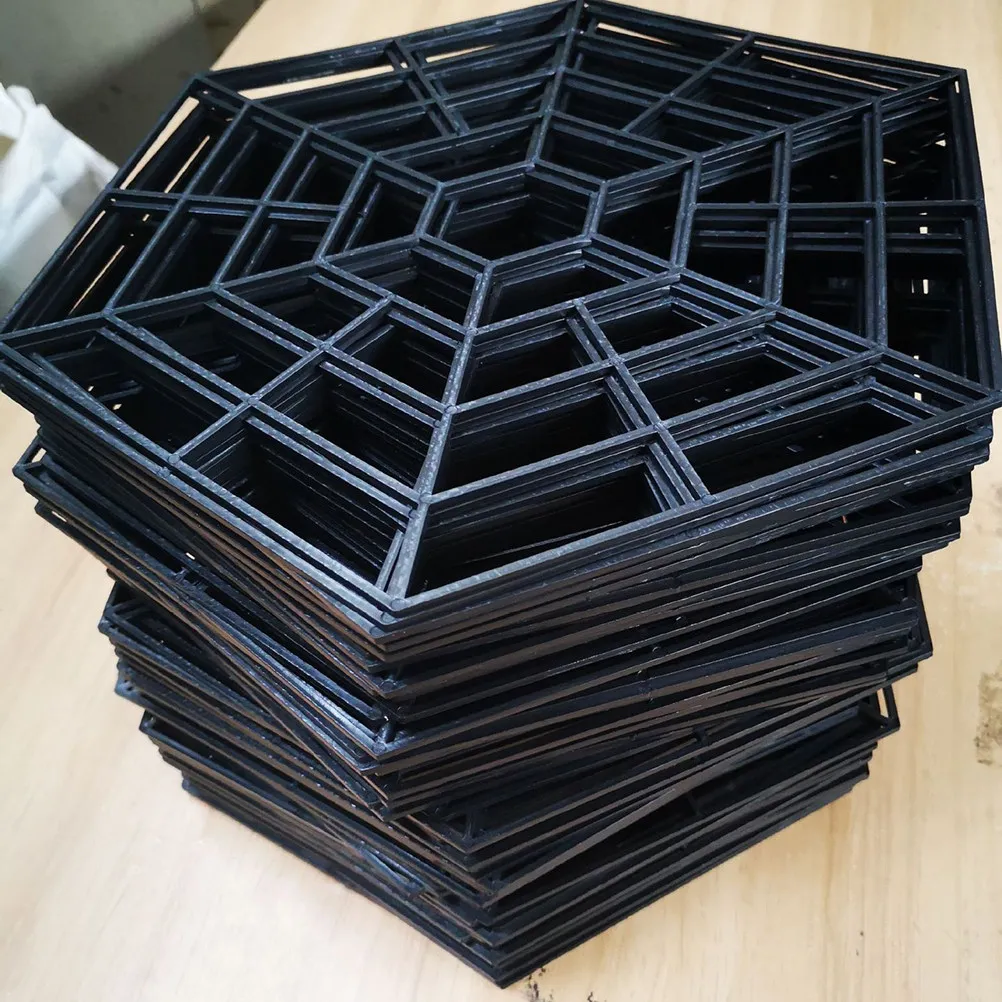 

20Pcs Hexagonal Fish Protective Net Pond Protector PP Plastic Bird Deterrent Mesh for Outdoor Garden Safety Diamond