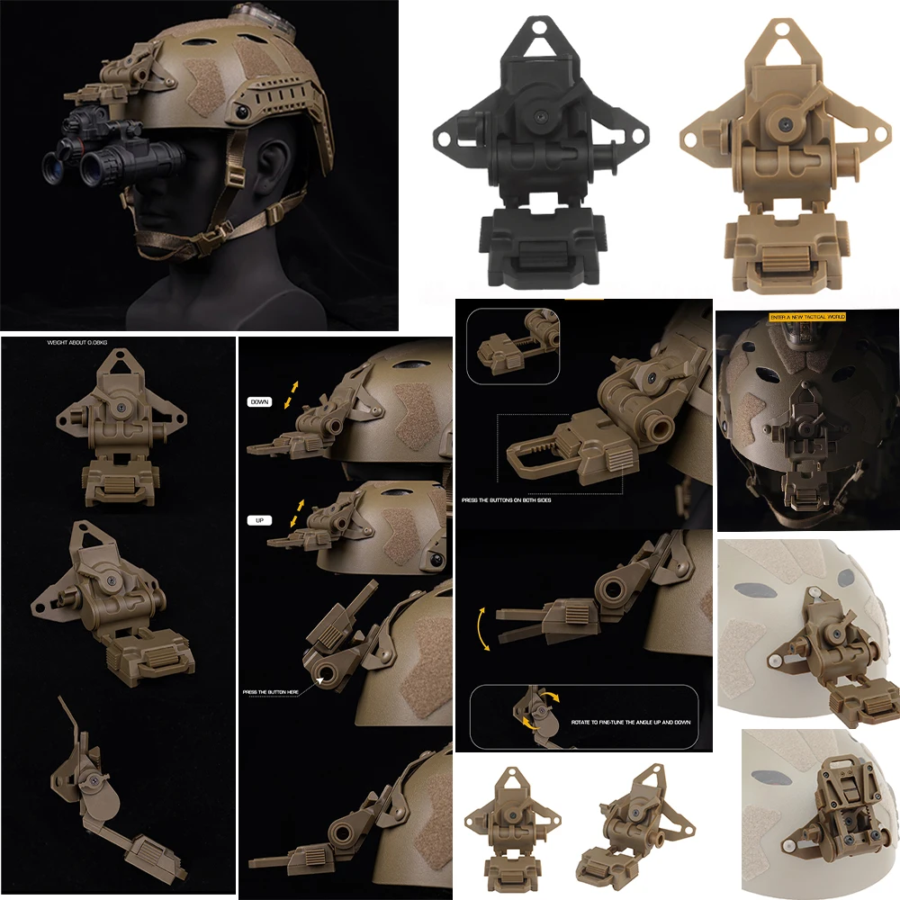 

Крепление CS Game HuntingL4G69 NVG для PVS15 PVS18 GPNVG18, тактические аксессуары для крепления на шлем для очков ночного видения, для страйкбола