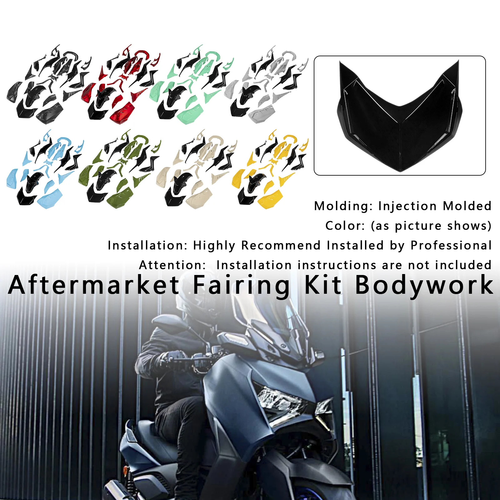 

Topteng Injection Bodywork Fairing Kit for Yamaha X-MAX 300 XMAX 2023-2024