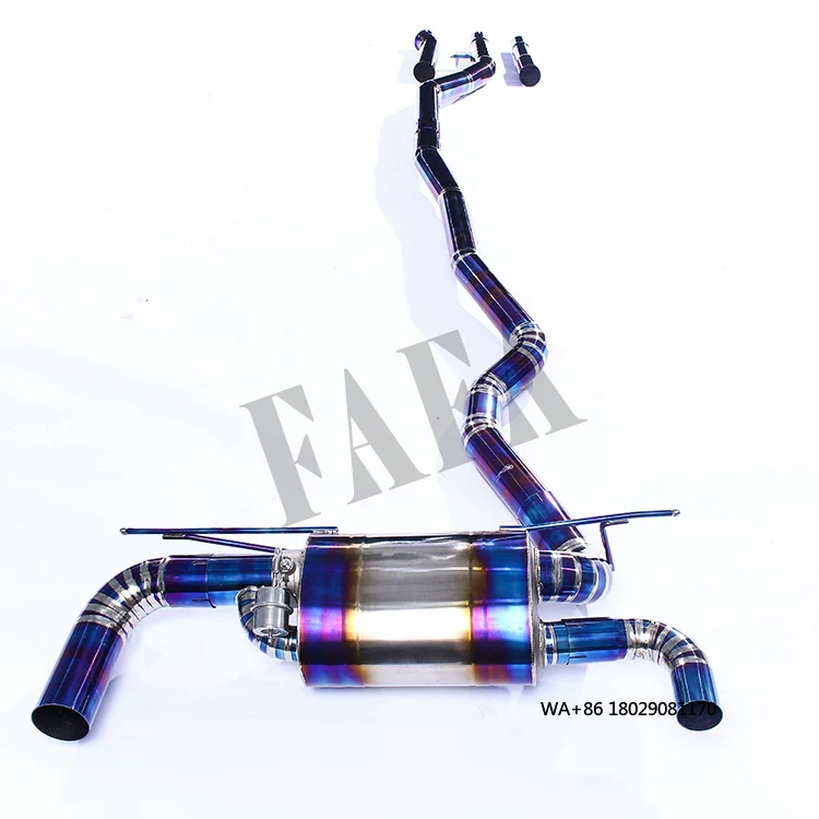 

For 3 Series F30 2.0T 2013-2019 Titanium Exhaust System Middle and Rear Section High Performance Electric Valve Muffler