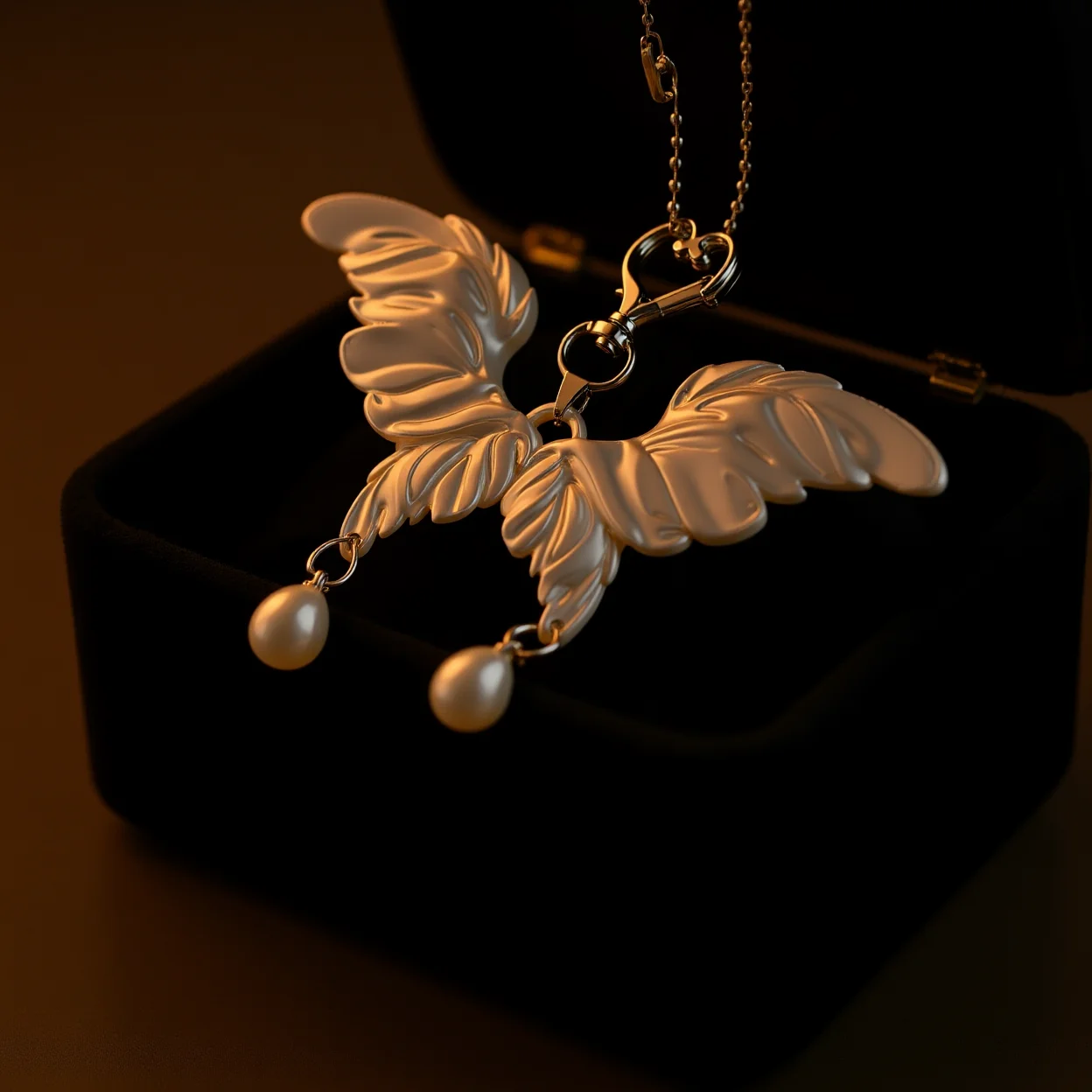 3D Printing Stainless Steel - Butterfly Key Chain Heart Shaped Heart