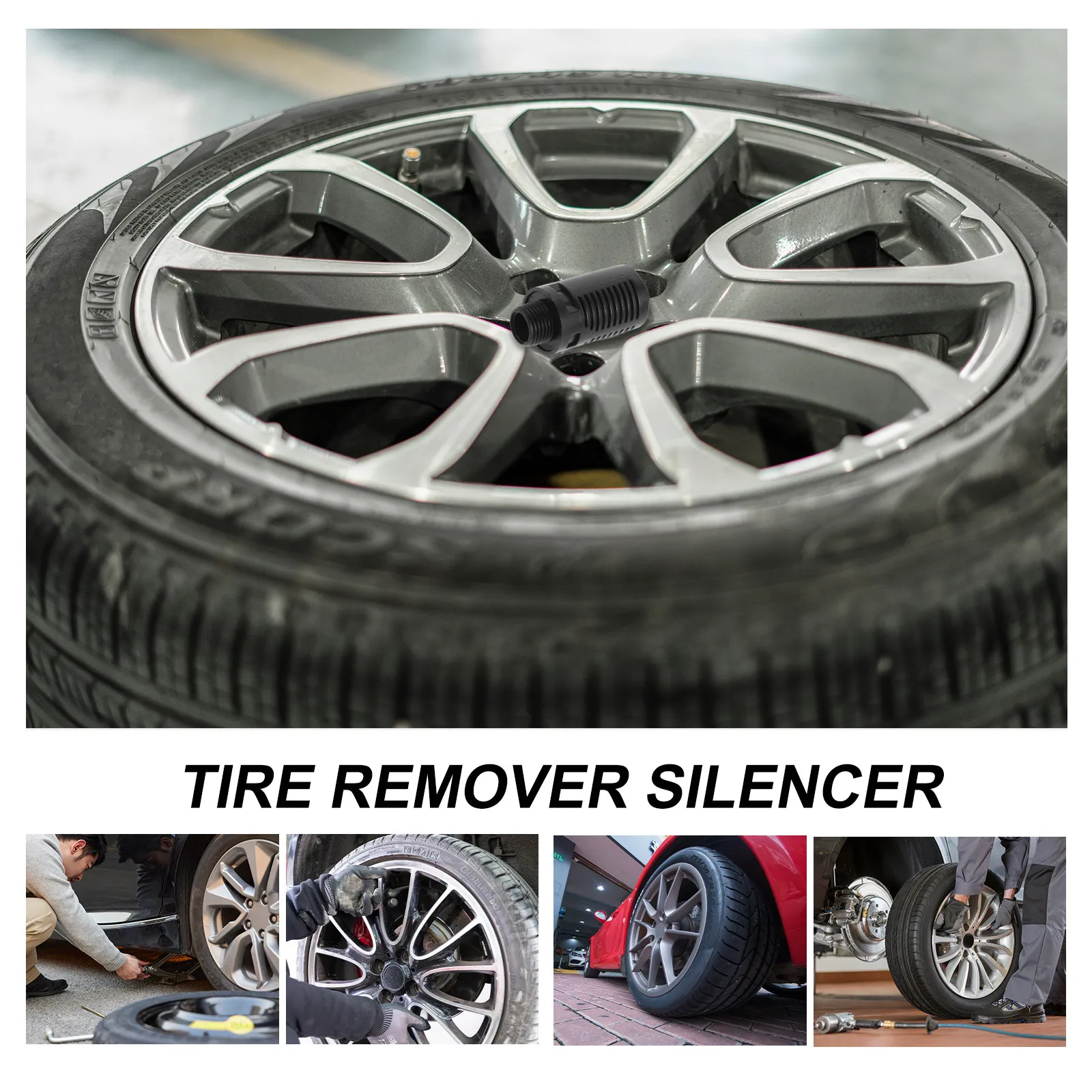 5Pcs Tire Changer Air Muffler Plastic Pneumatic Exhaust Muffler Fittings Noise Reducer Accessory Workshop Tire Machine