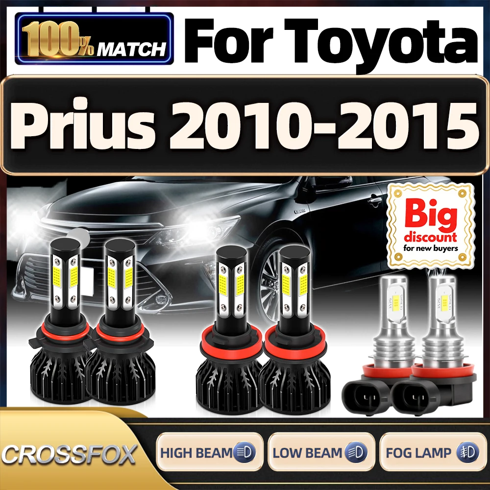 

60000LM H11 9005 HB3 Canbus Auto Headlight Bulb Led Car Lights 6000K Fog Light For Toyota Prius 2010 2011 2012 2013 2014 2015