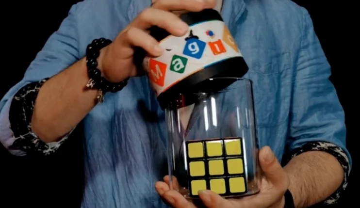 Cubik Boom Magic Cube Trick - Instant Candy Transformation Illusion Stage/Parlor Shows Fun Party Magic Prop for Kids Beginner