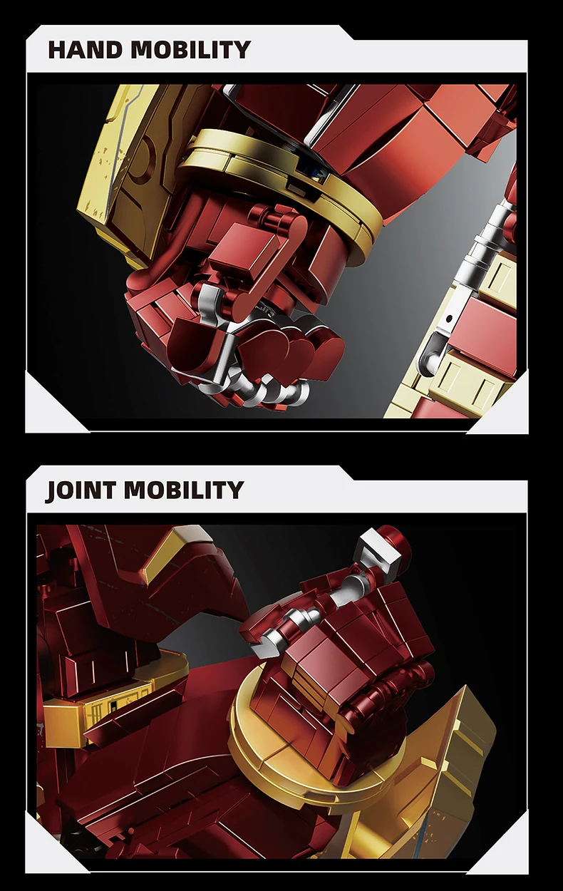 2600+ Teile Superhelden-Bausteine Kriegsroboter Actionfiguren Bausets Iron Buster Mech DIY Bausteine Spielzeug Feiertagsgeschenk Raumdekoration – Detail 9