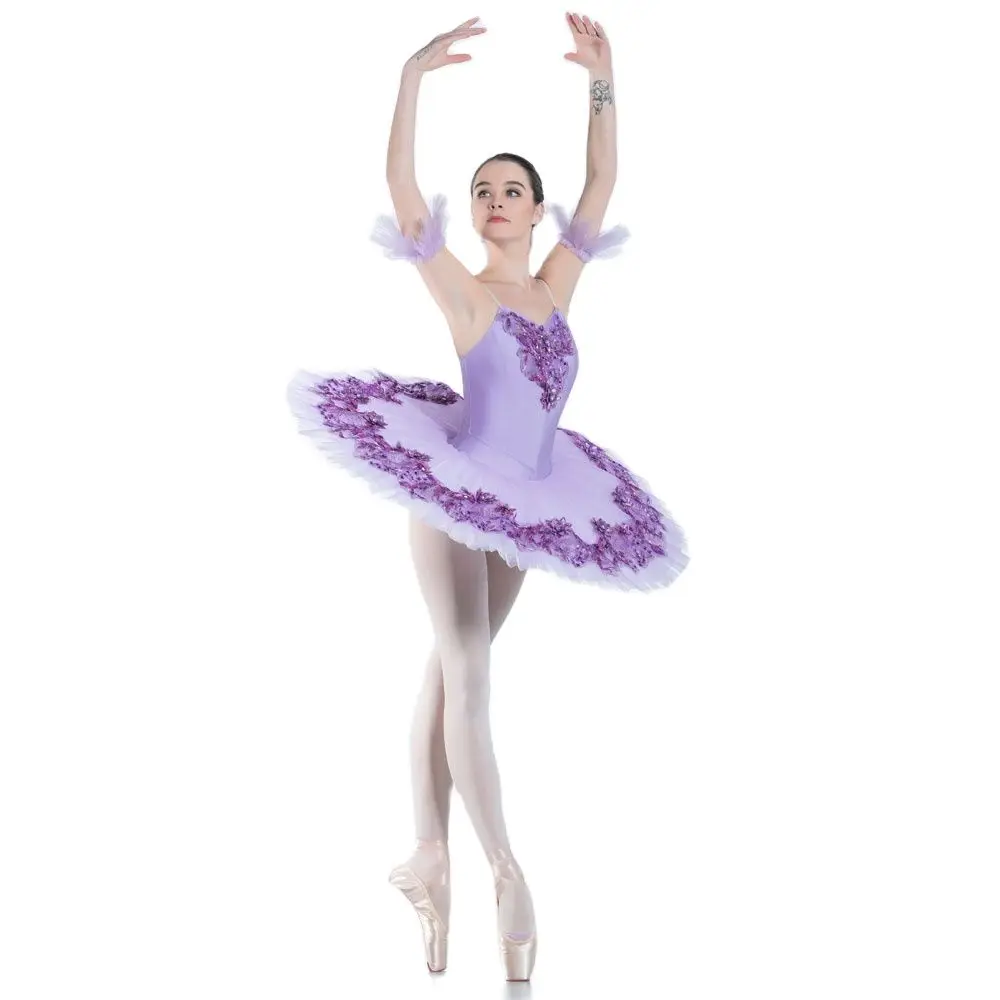 BLL083 Stunning Lilac color Ballet Costume Pre-professional Ballet Tutu Girl & Women stage performance Pancake Tutu