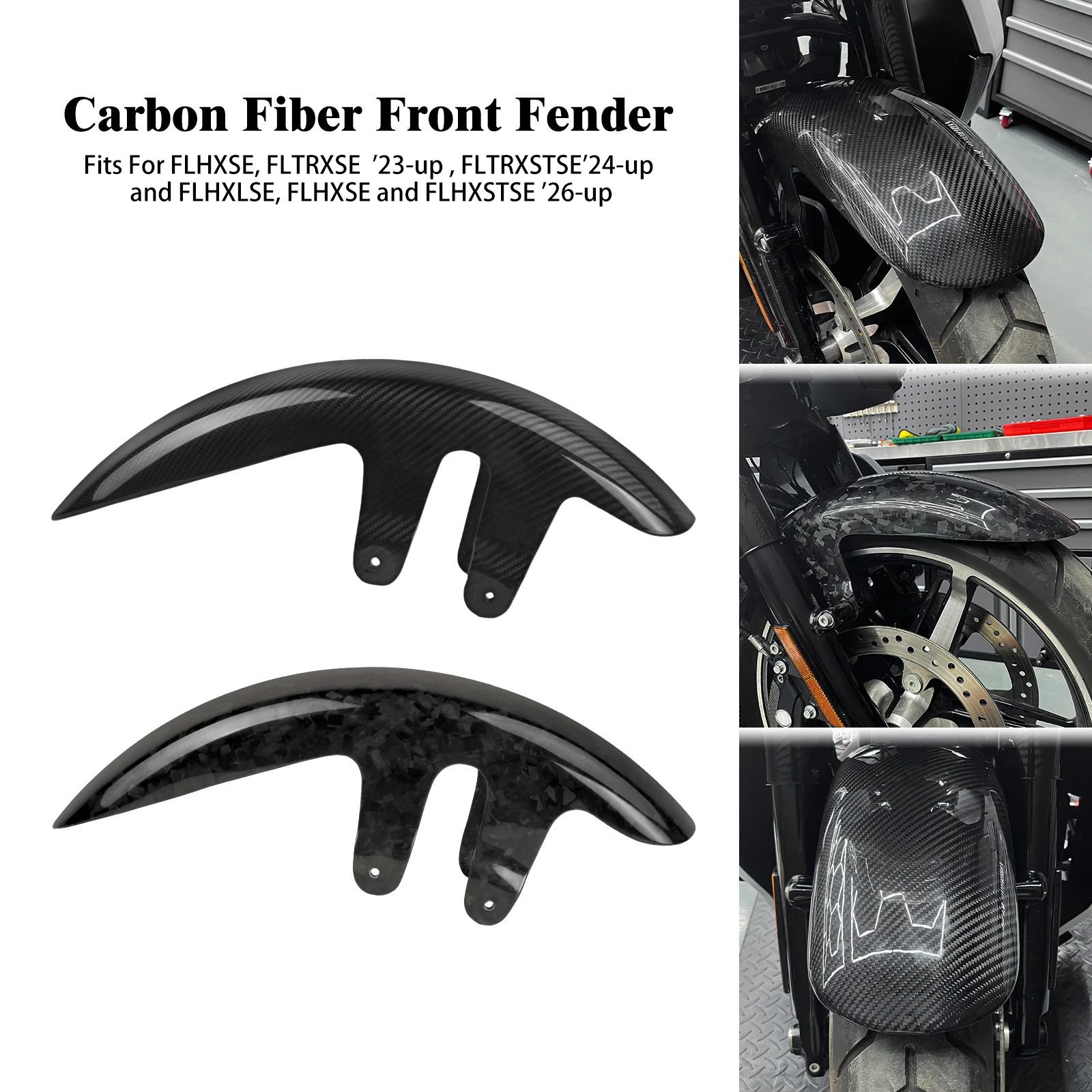 Motorcycle Front Fender Mudguard For Harley Touring Street Road Glide Special FLHXSE 23-Up FLTRXSTSE FLHXLSE 24-Up FLHXST 26-up