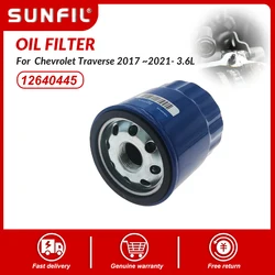Oil Filter For Chevrolet Traverse 2017 2018 2019 2020 2021- 3.6L PF64 12640445 pf64 pf63
