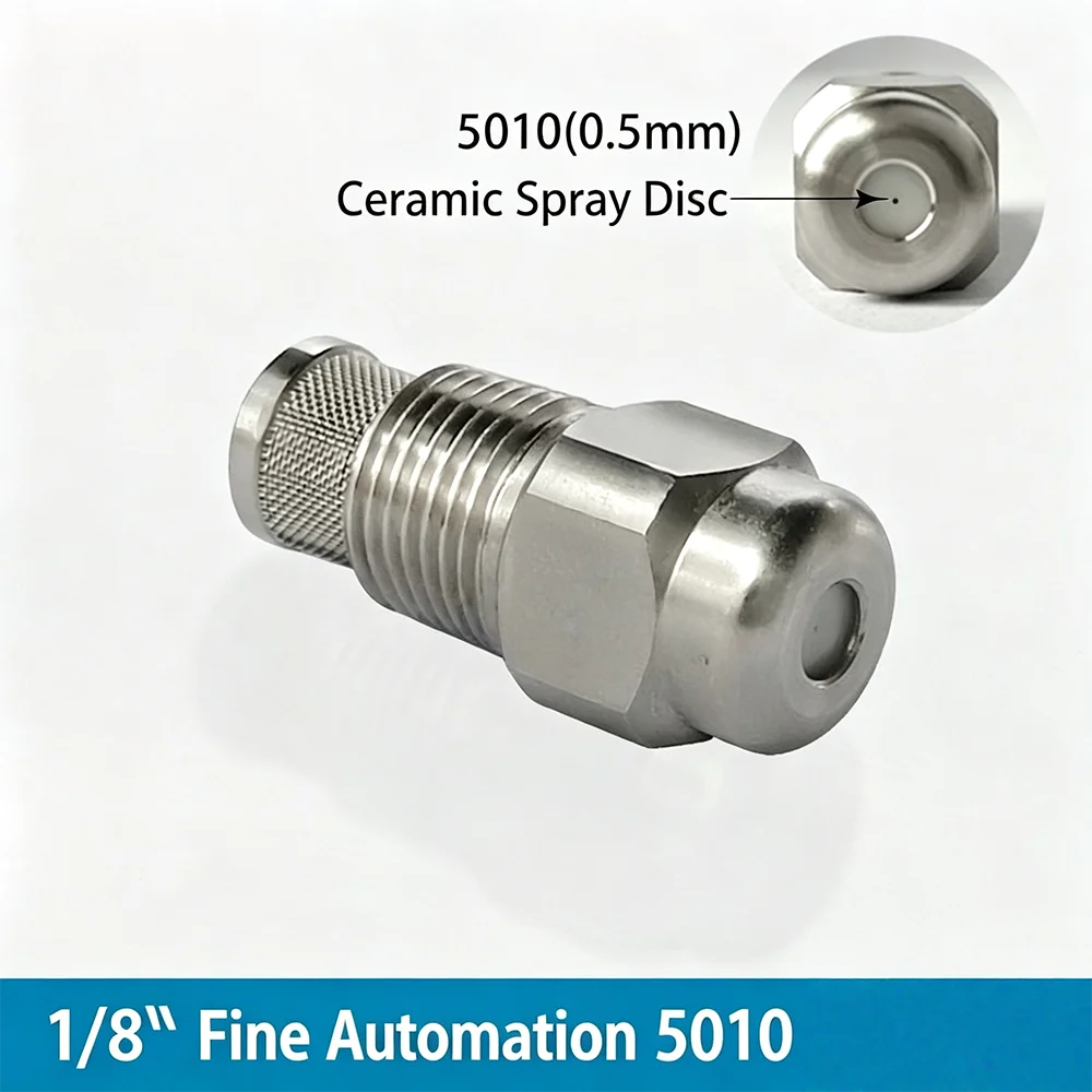 304/316 SS Fine Atomizing Nozzles High Low Pressure Spray Heads Humidification Cooling Dust Removal Industrial Spray Nozzles