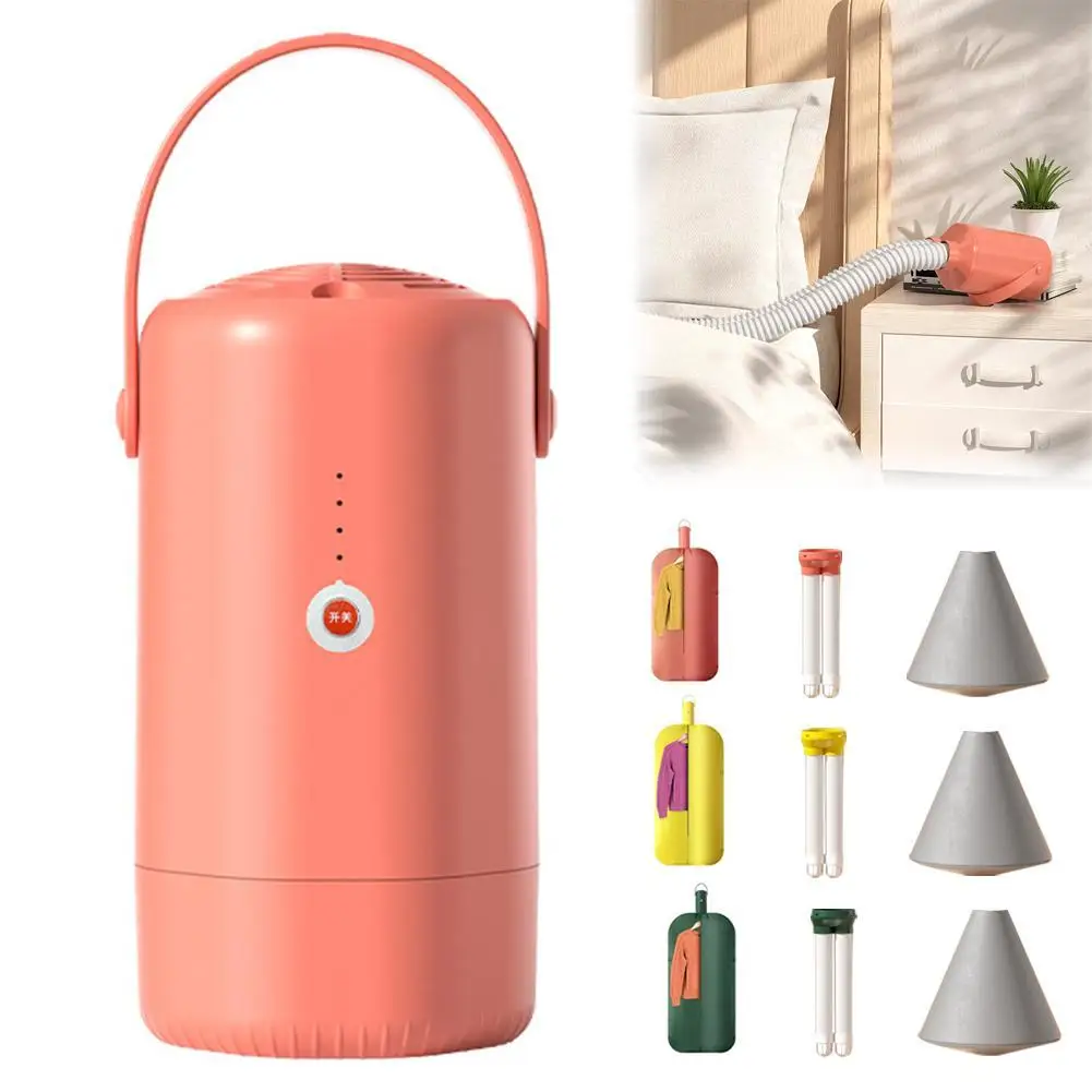 Mini Dryer with Telescopic Tube Heater Ultraviolet Lamp Portable Dryer Clothes Drying Machine for Shoes Hair Bed Blanket