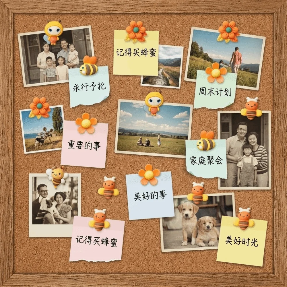 

30 шт. 3D-гвоздики в форме пчел и цветов, креативные многоразовые кнопки для досок, легко устанавливаемые, в коробке, для декора фотореквизита и досок для заметок