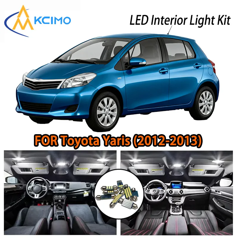 

KCIMO For Toyota Yaris 2012-2013 Interior LED Lights, 2 Options, Sleek Hatch Fit, Solid Quality, Bright Interior