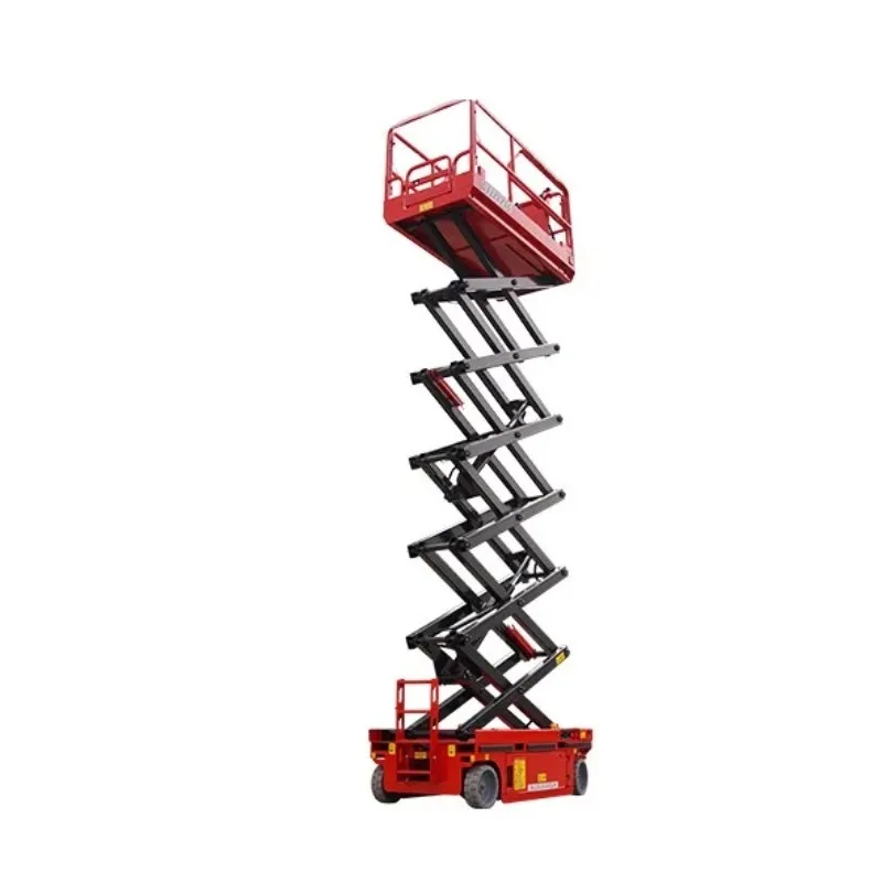New Electric Folding Elevator Lift Tables Mini Electric Ladders Construction Scaffolding Machine Wire Rope Sling Warehouse Use