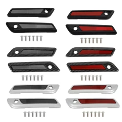 Topteng Side Luggage Saddlebag Latch Cover Lid For Touring Road Glide King 14-23 Carbon_Gray Motorcycle Accessories