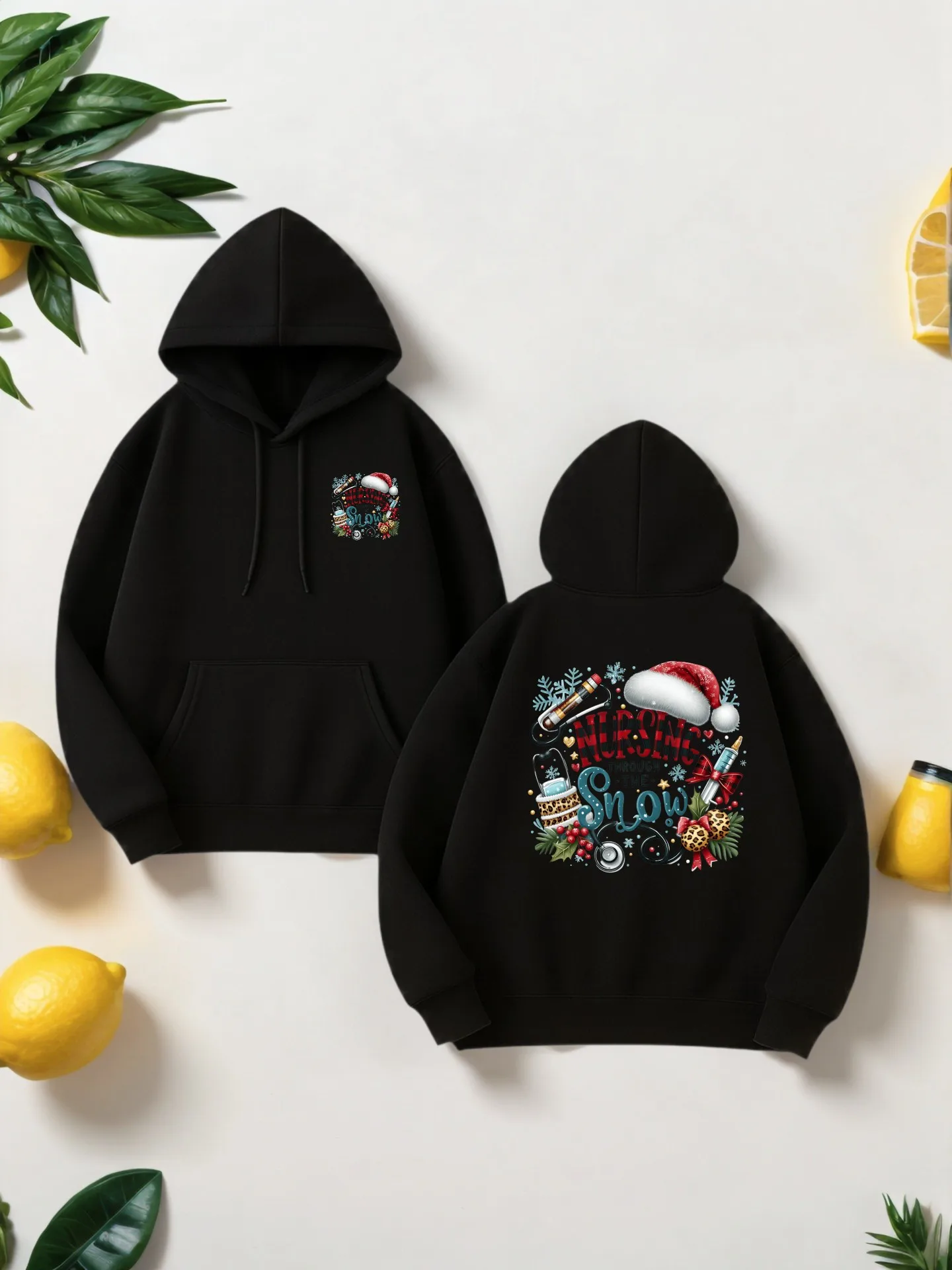 

Мужская толстовка с рисунком, рождественский тематический принт, повседневный стиль, на флисовой подкладке, для повседневной носки для мужчин