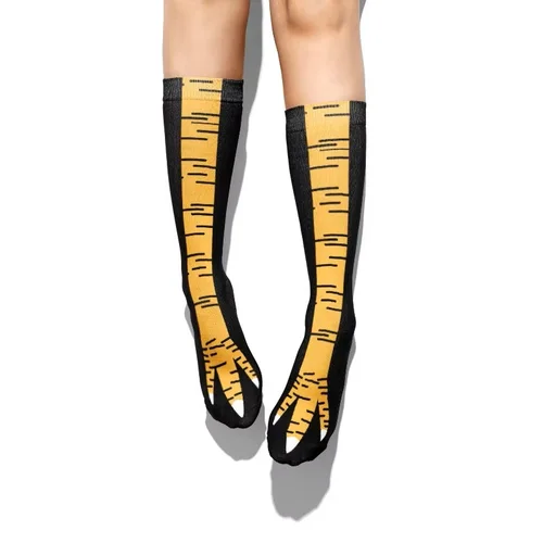 Imagen 1 del producto Calcetines 3D divertidos y creativos con garra de pie de pollo para mujer, novedad, dedos de los pies de animales, calcetines largos elásticos transpirables, calcetines altos para hombre y mujer