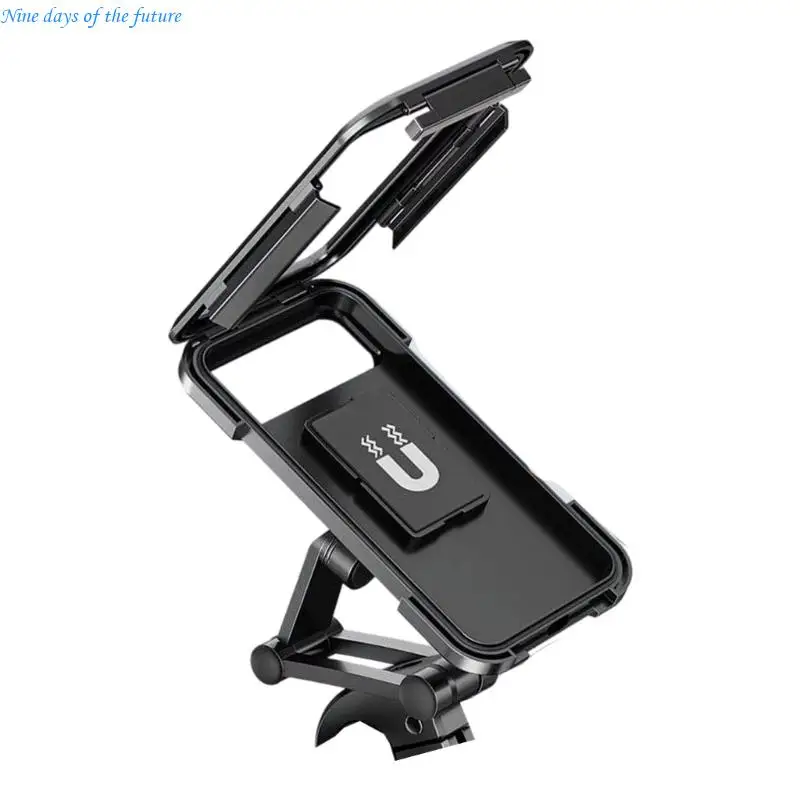 

Shockproof ABS Motorcycle Phone Holder Adjustable Height 360 Rotation Secure Lock E65A