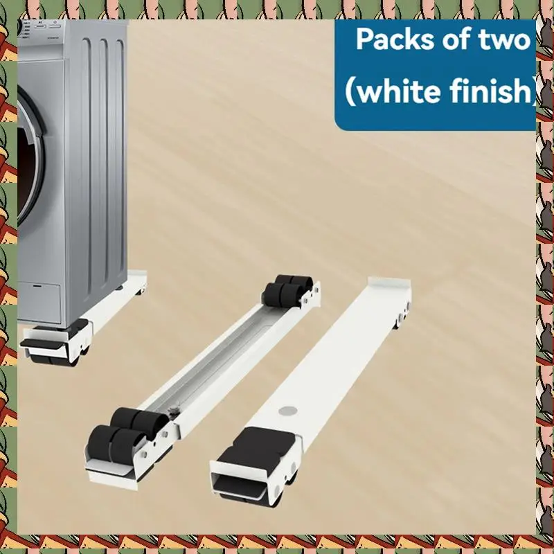 

B75A Adjustable Movable Base For Refrigerator And Washing Machine-Roller Bracket With 16 Wheels To Enhance Stability