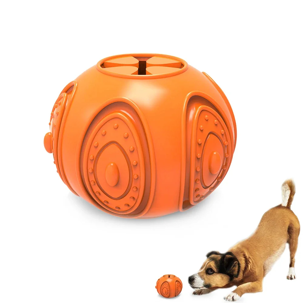 

Pet Dog Chew Toy Pet Ball Toy Durable Tough Eco-friendly Leaking Treats Ball Pet Feeder Toy