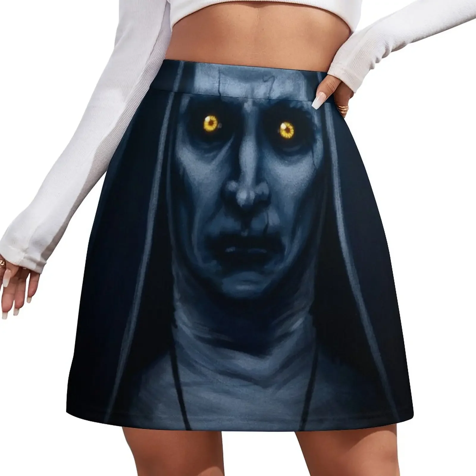 

Valak Painting Mini Skirt fairy core Kawaii