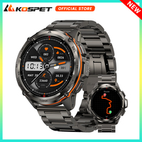 KOSPET TANK T3 Ultra GPS Smart Watch For Men Stainless Steel Body Compass Altimeter IP69K Waterproof 470mAh AMOLED Smartwatch