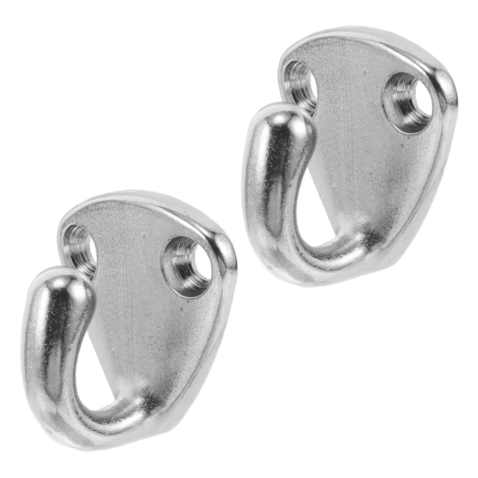 2Pcs Stainless Steel Marine Hooks Boat Fending Holder Set for Yacht Sailboat Deck Cabin Hat Coat Rope Organization Space Saving